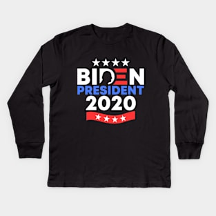 Joe Biden President 2020-2024 American Democratic Party US Presidential Election Kids Long Sleeve T-Shirt